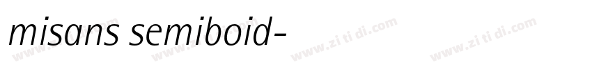 misans semiboid字体转换